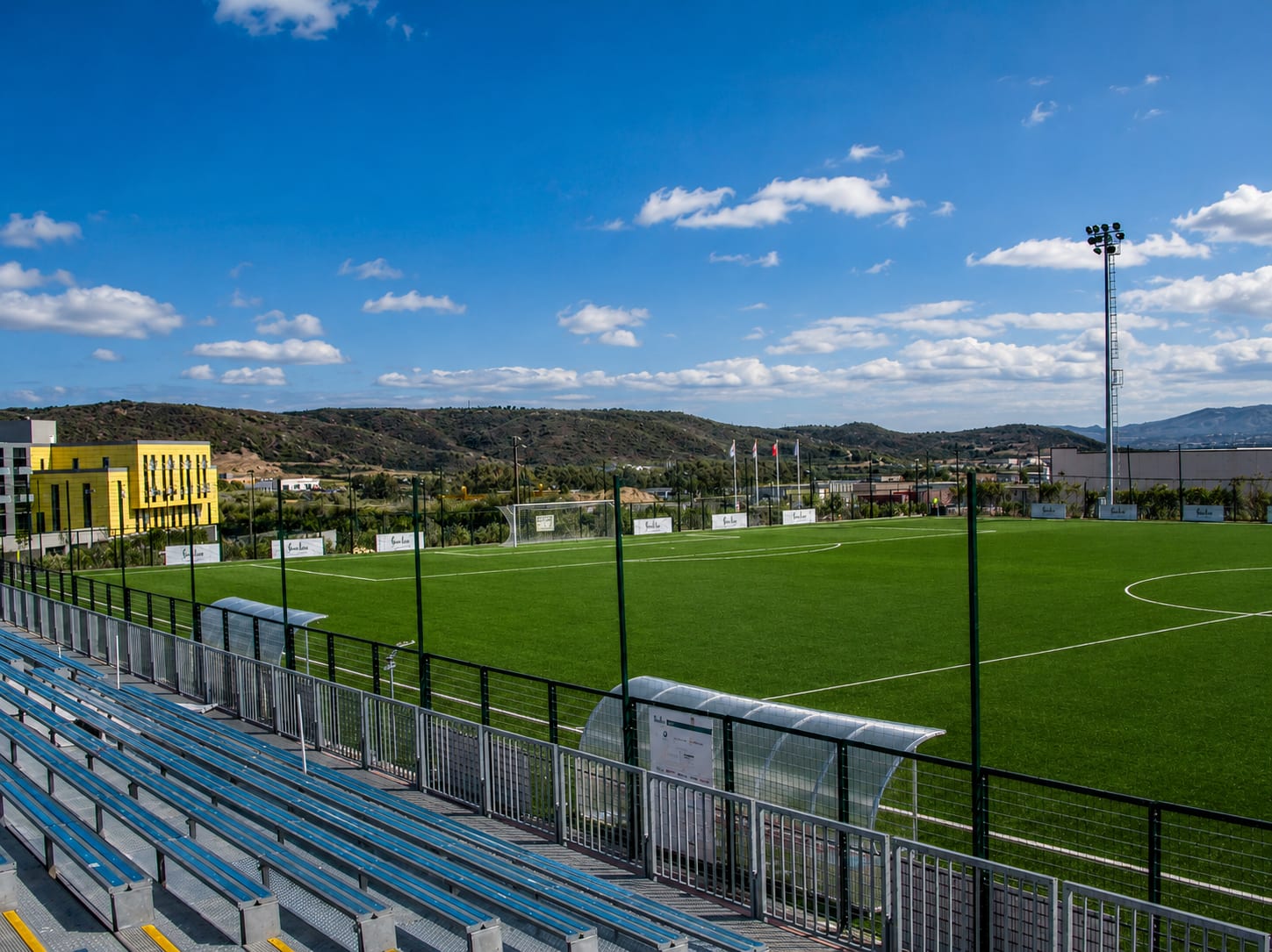 Il campo del Geovillage, Olbia